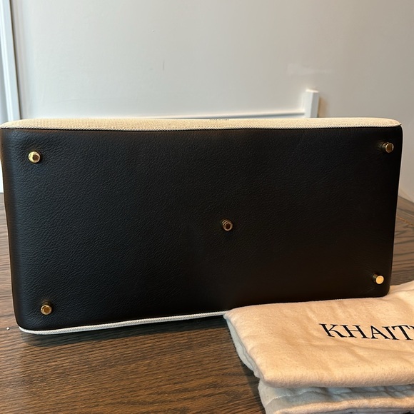 Khaite Maeve weekender large leather and canvas tote - Picture 14 of 14